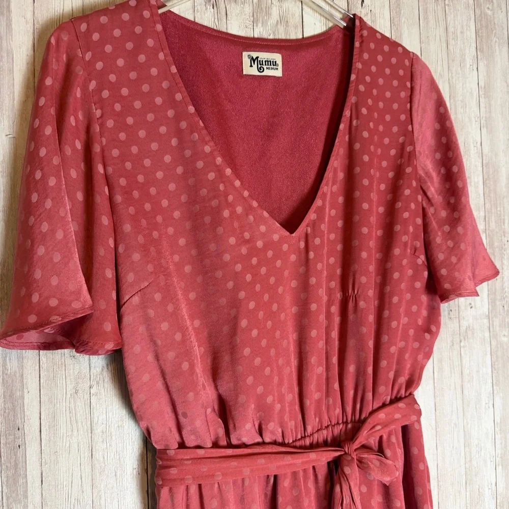 Show Me Your Mumu Anastasia Polka Dot Dress Medium - Picture 4 of 7